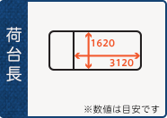 幅1620x長さ3120 (数値は目安です)